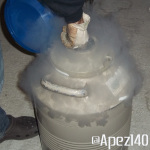 Extracción de hachís con nitrógeno líquido. Foto 10